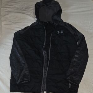 Under Armour Youth Charcoal and Black Performance Jacket
